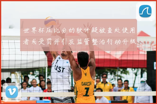 世界杯压比分的软件疑被查处使用者或受罚并引发监管整治行动升级
