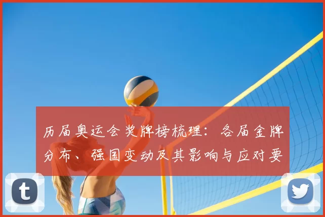 历届奥运会奖牌榜梳理：各届金牌分布、强国变动及其影响与应对要点